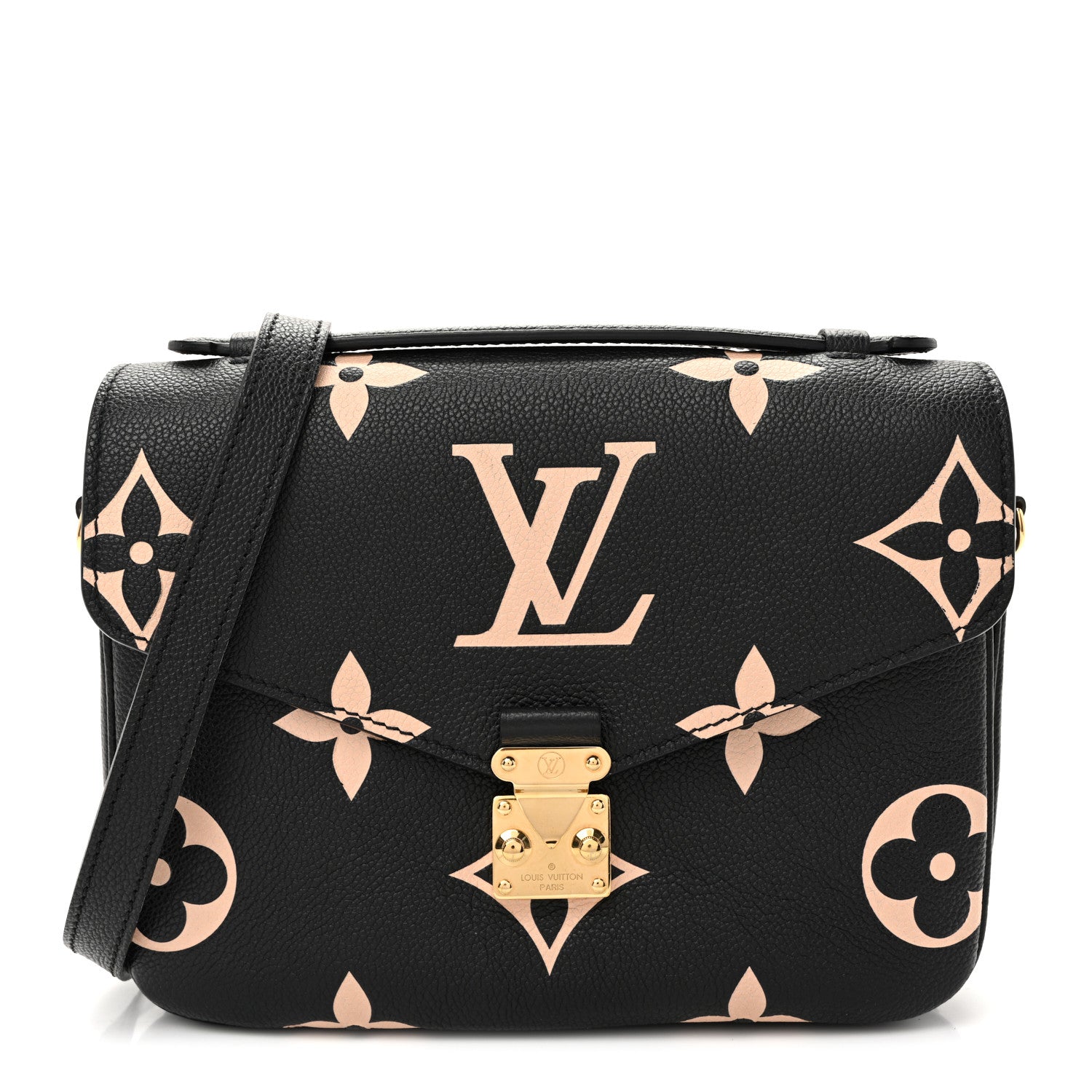 Louis Vuitton Empreinte Monogram Giant Pochette Metis Black Beige 1 of 9
