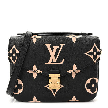 Louis Vuitton Empreinte Monogram Giant Pochette Metis Black Beige 1 of 9