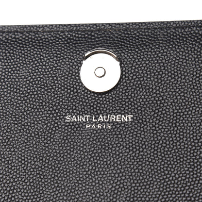 Saint Laurent Grain De Poudre Small Monogram Kate Satchel Black 8 of 11
