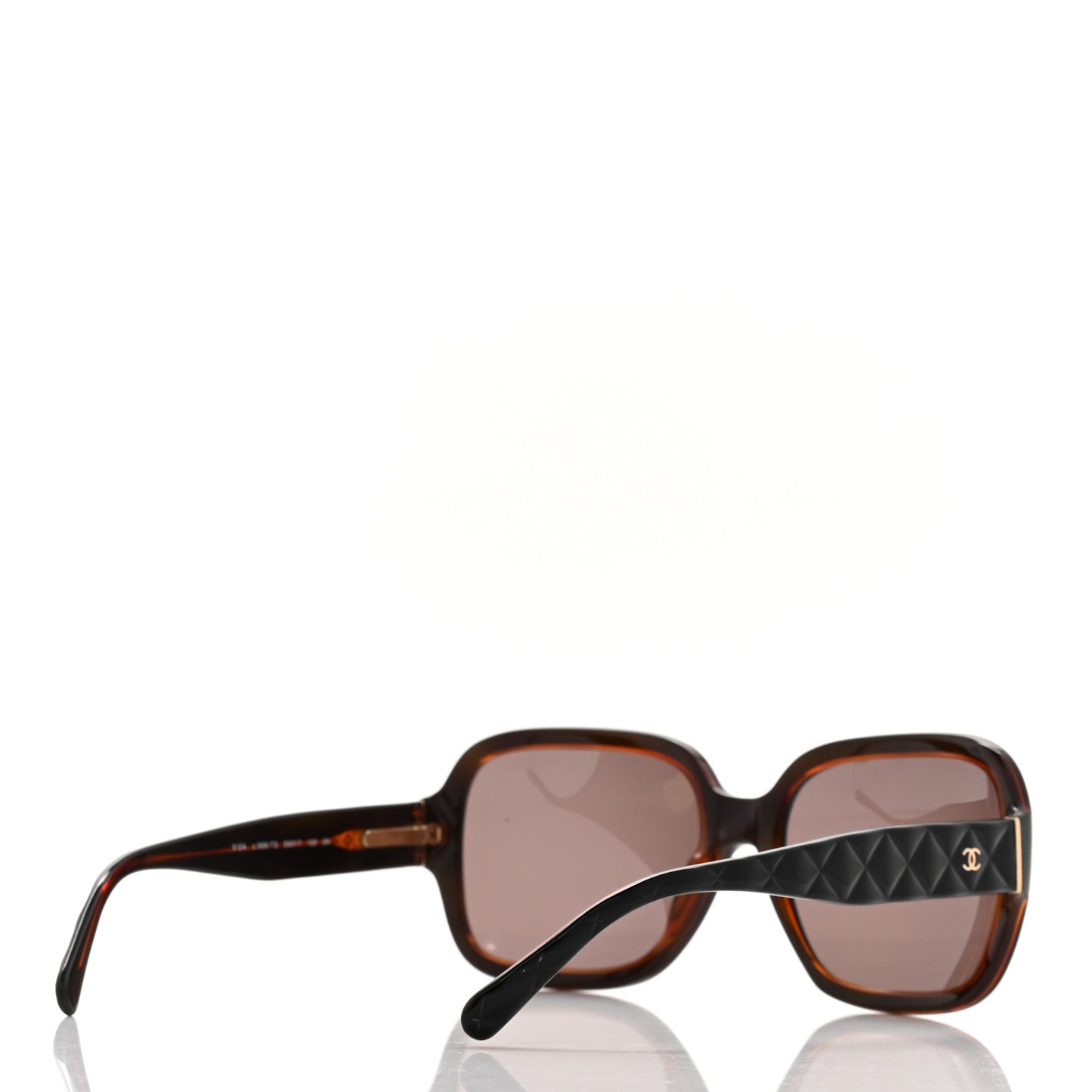 Quilted CC Sunglasses 5124 Dark Brown