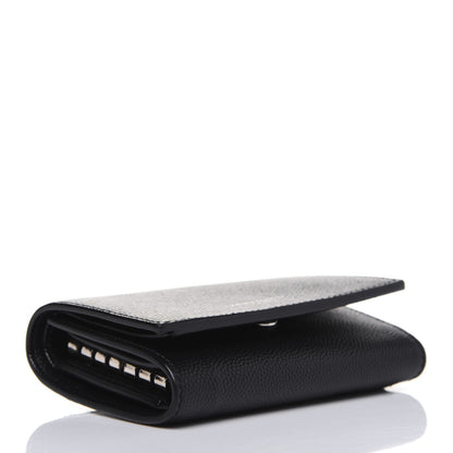 Saint Laurent Grain De Poudre Key Holder Wallet Black 4 of 11