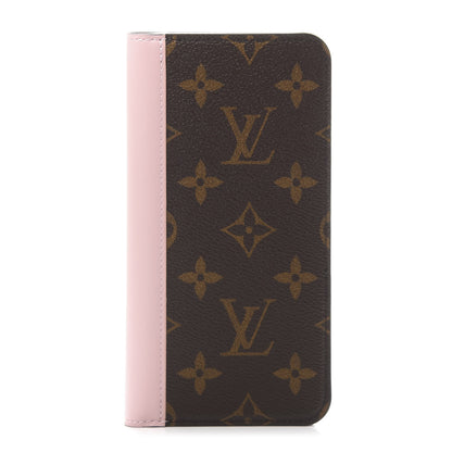 Louis Vuitton Monogram iPhone XS Max Folio Case Rose Ballerine 1 of 8