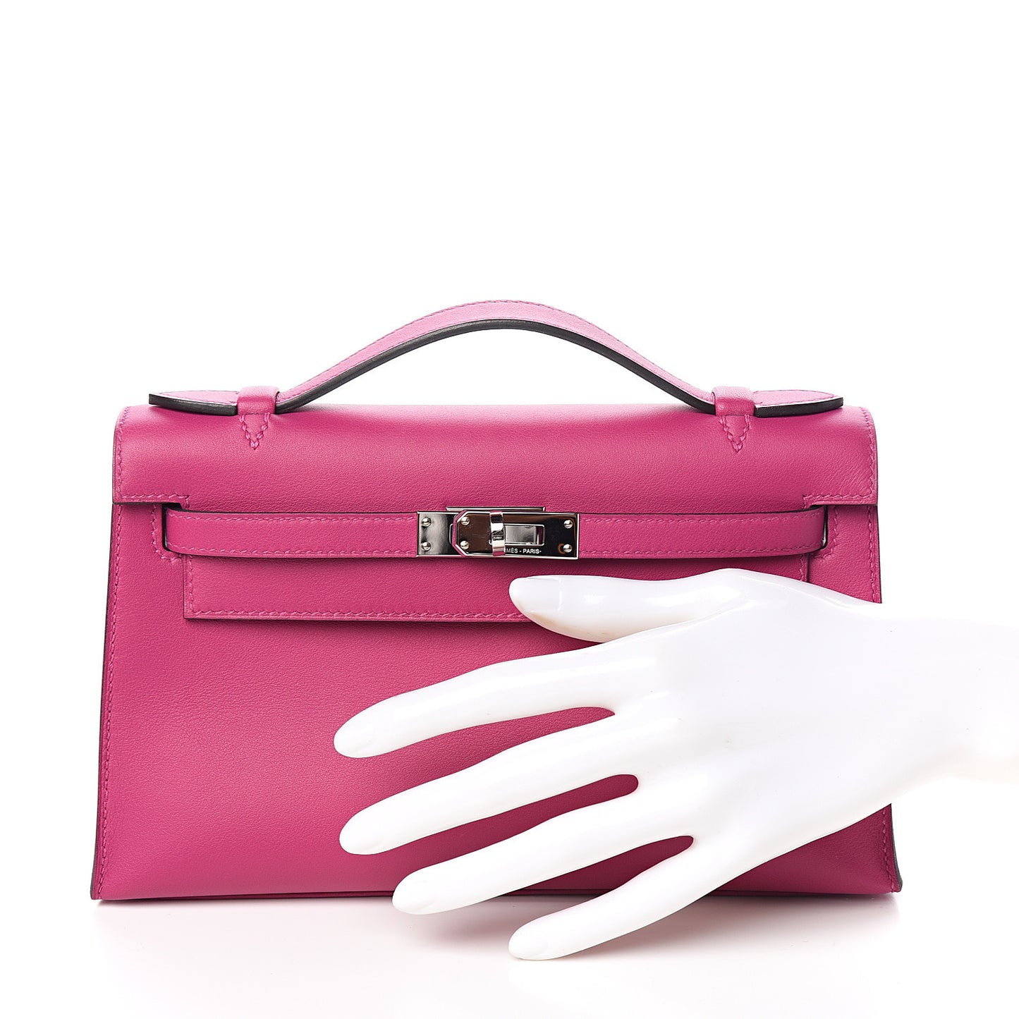 Swift Kelly Pochette Clutch Rose Pourpre