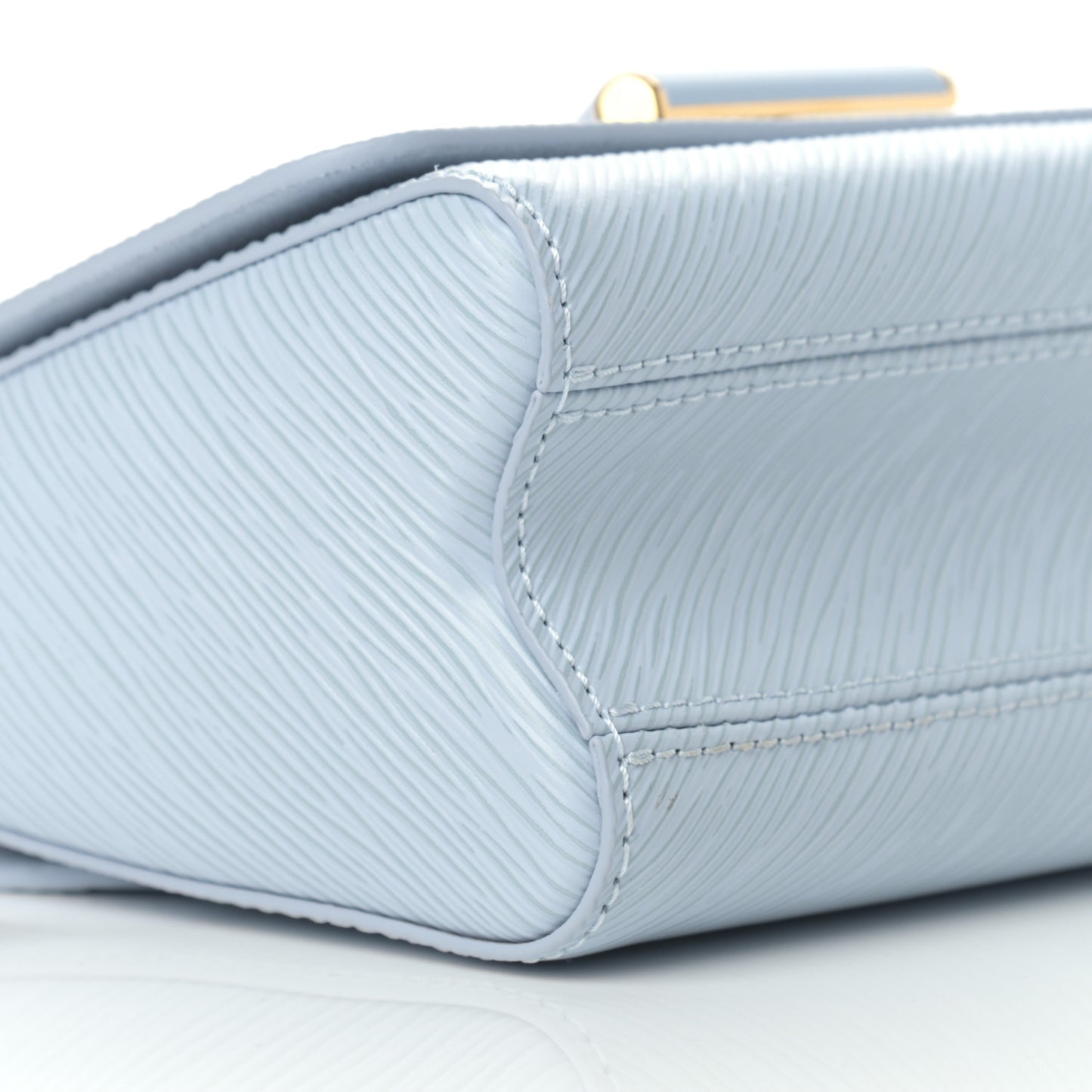 Epi Twist Shoulder Bag PM Bleu Celeste
