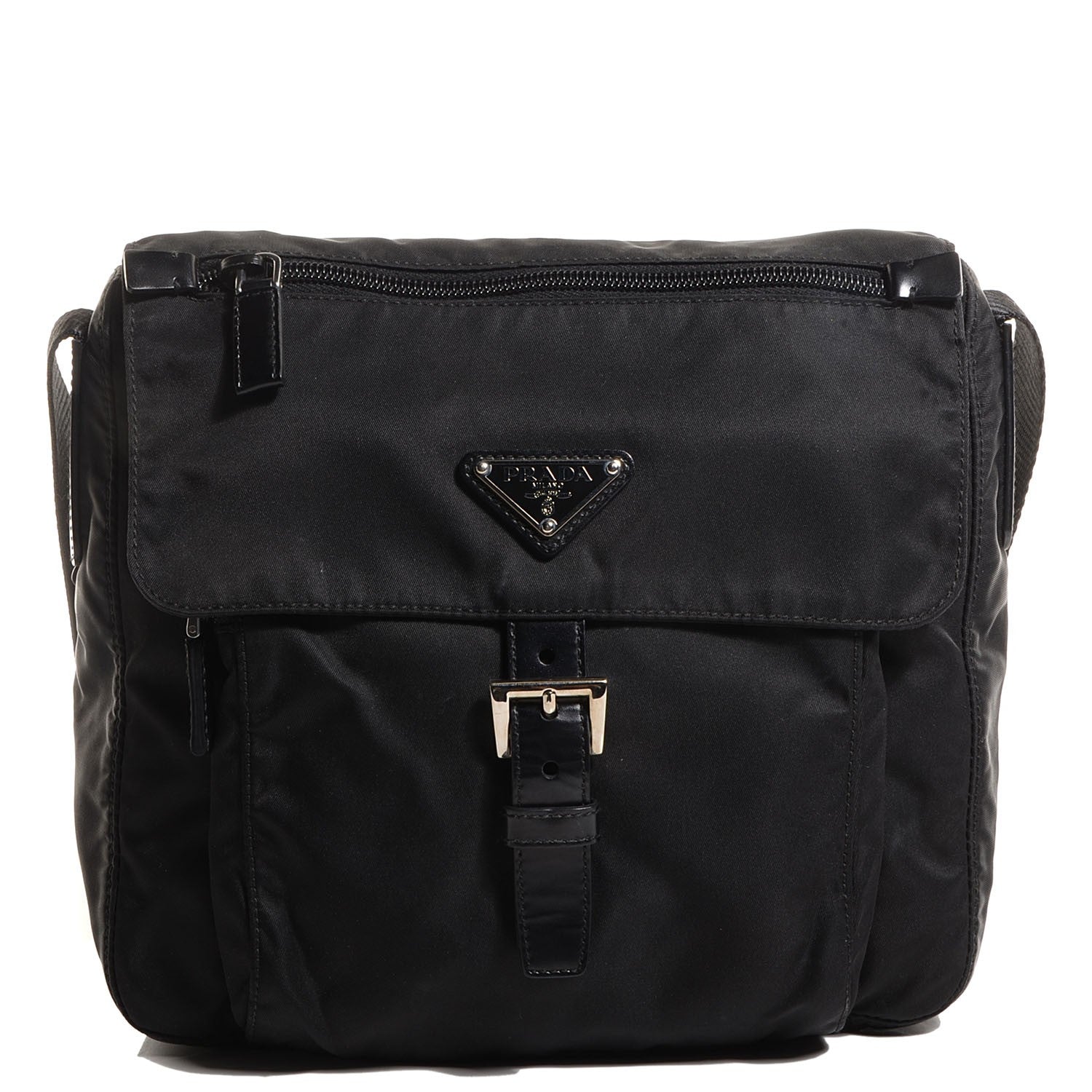 Prada Nylon Vela Messenger Black 1 of 9
