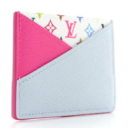Louis Vuitton LV X TM Monogram Multicolor Criss-Cross Card Holder Kawaii Pink 3 of 7