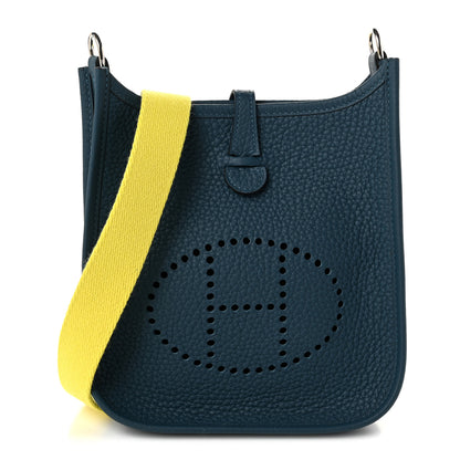 Hermes Taurillon Clemence Amazone Evelyne TPM Colvert Lime 1 of 11