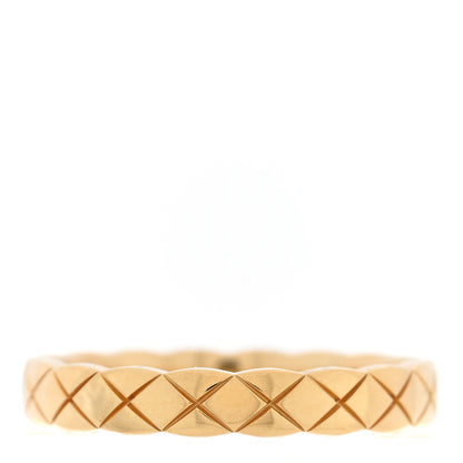 Chanel 18K Yellow Gold Mini Coco Crush Ring 53 6.25 3 of 5