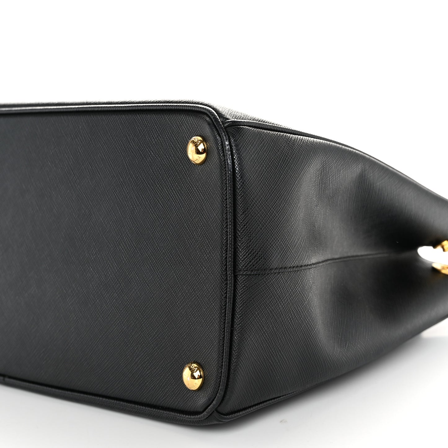 Saffiano Lux Large Galleria Double Zip Tote Black