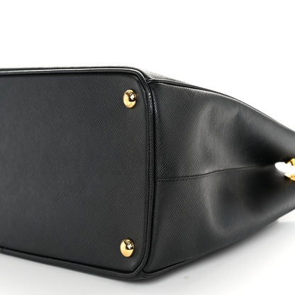 Prada Saffiano Lux Large Galleria Double Zip Tote Black 10 of 10