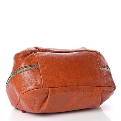 Prada Vitello Daino Zip Hobo Orange 4 of 10