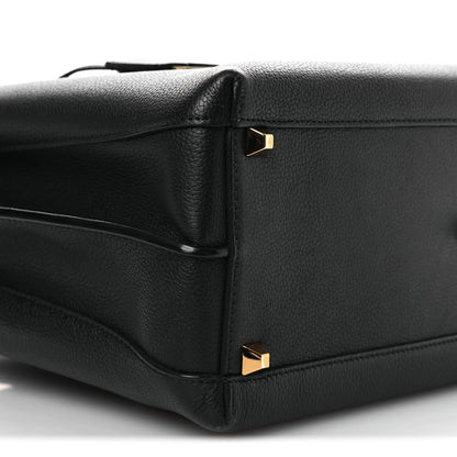 MCM Grained Calfskin Large Milla Tote Black 8 of 9