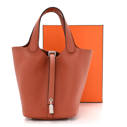 Hermes Taurillon Clemence Picotin Lock 18 PM Cuivre 11 of 11