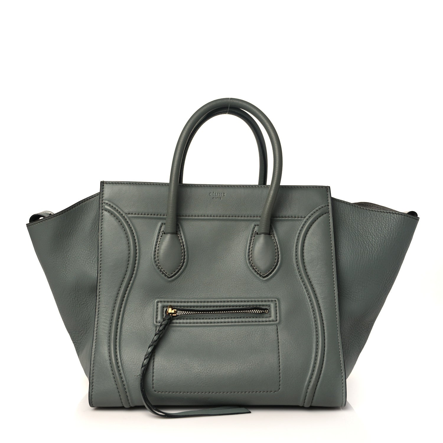 Celine Supple Calfskin Medium Phantom Luggage Glacier 1 of 8