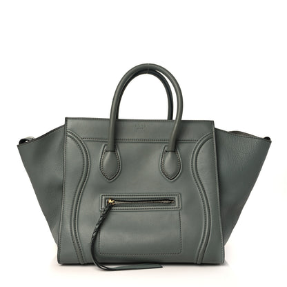 Celine Supple Calfskin Medium Phantom Luggage Glacier 1 of 8