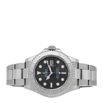 Rolex Stainless Steel Platinum 40mm Oyster Perpetual Date Yacht-Master Watch Slate 126622 2 of 5