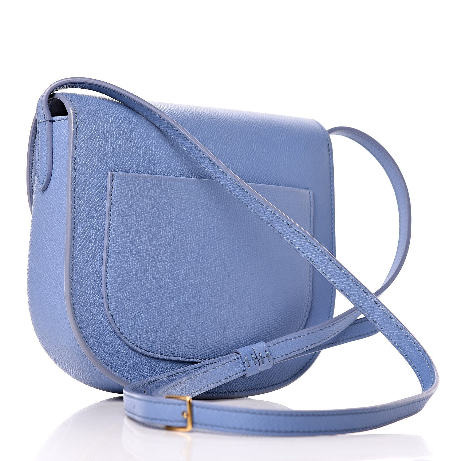 Celine Grained Calfskin Small Trotteur Porcelain 3 of 12