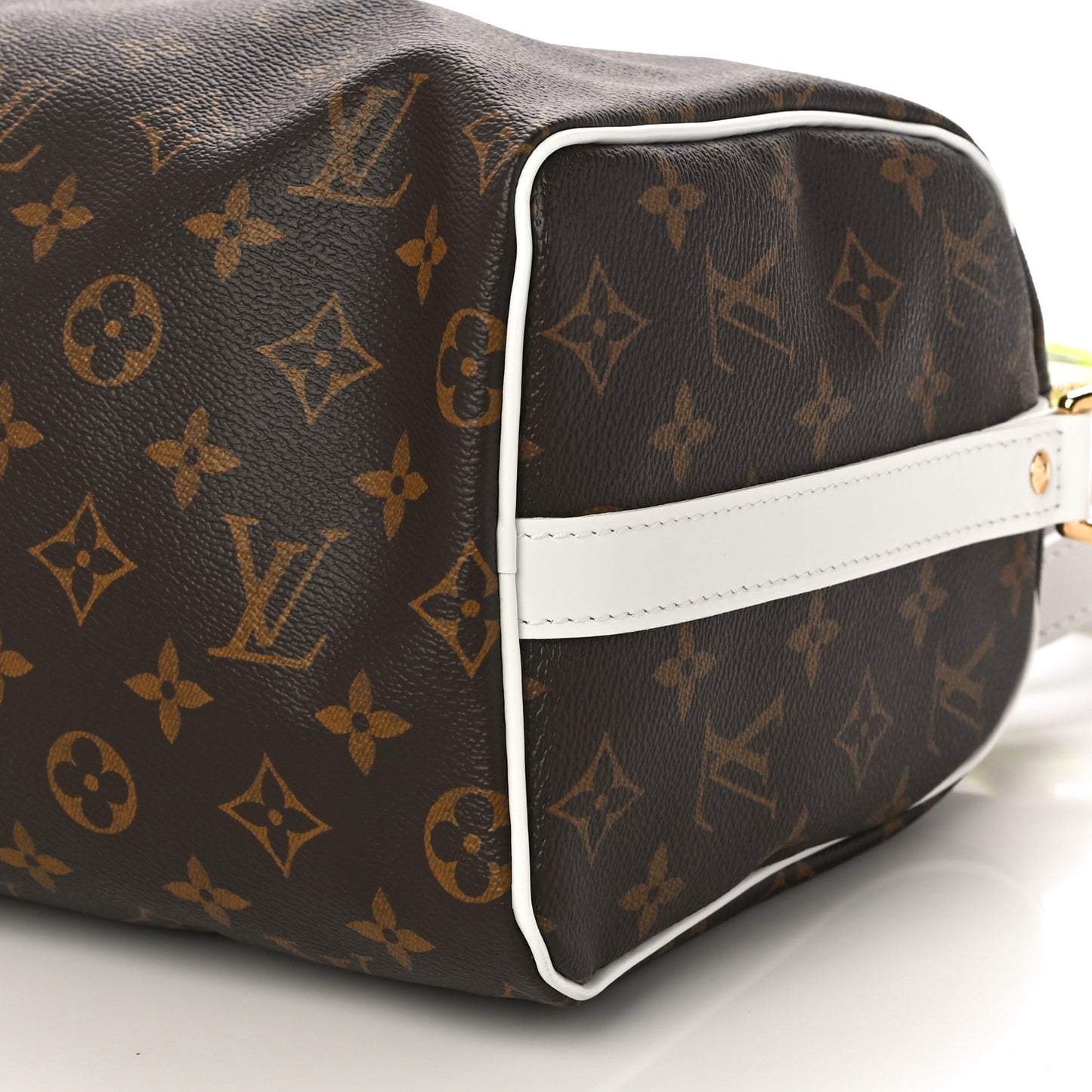 Monogram LV Match Speedy Bandouliere 25 White