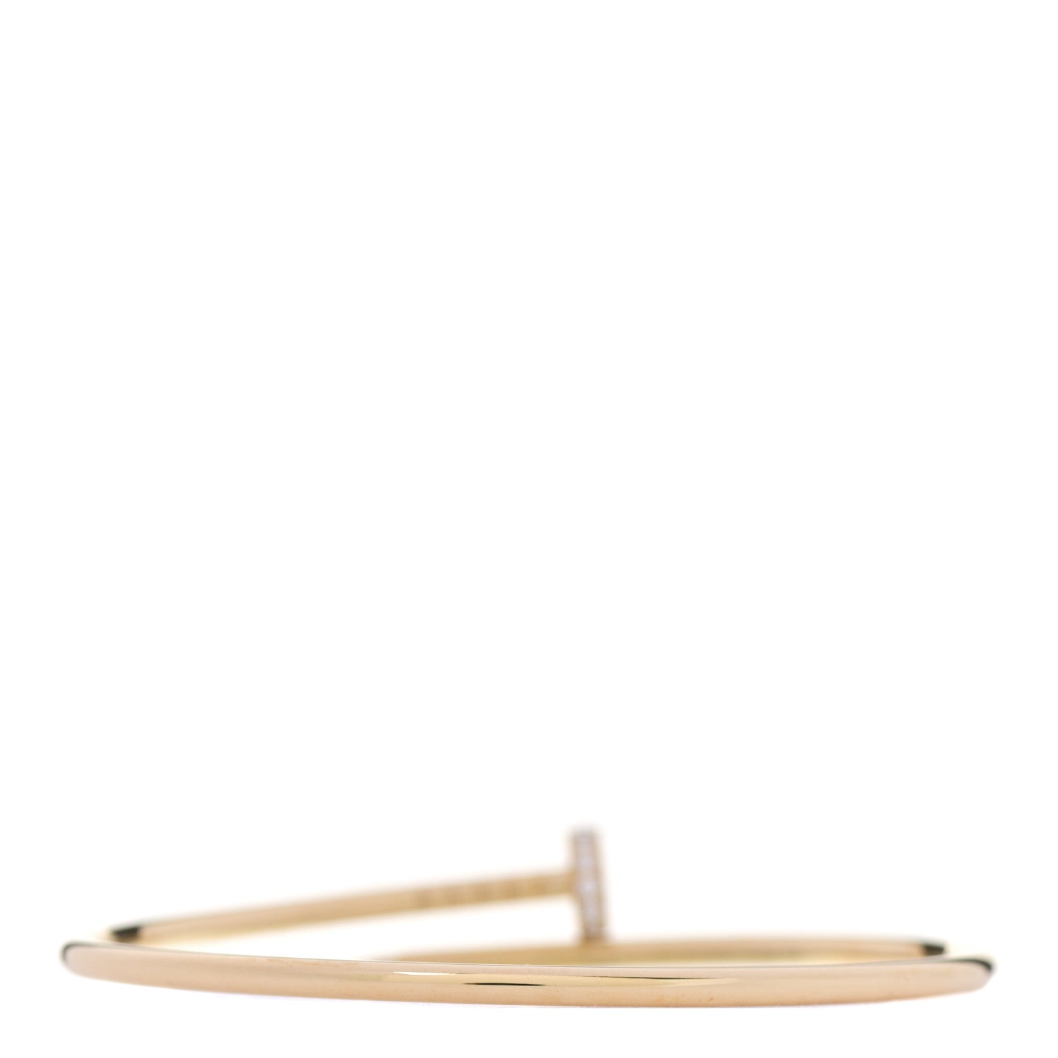 Cartier 18K Yellow Gold Diamond Small Juste Un Clou Bracelet 16 2 of 4