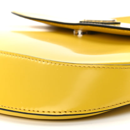 Prada Spazzolato Cleo Flap Shoulder Bag Sole Black 8 of 8