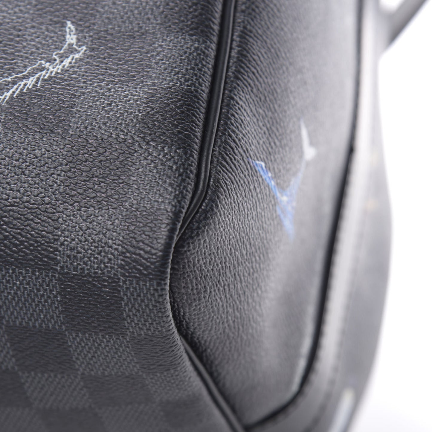 Damier Graphite World Map Keepall Bandouliere 50