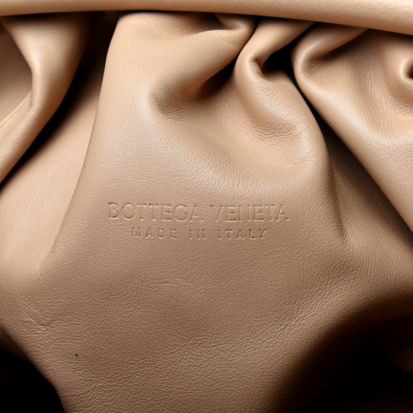 Smooth Butter Calf The Pouch Oversized Clutch Nude