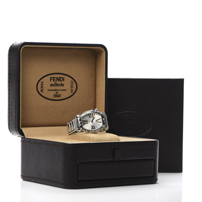Fendi Stainless Steel 34mm Selleria Tonneau Quartz Watch 8 of 8