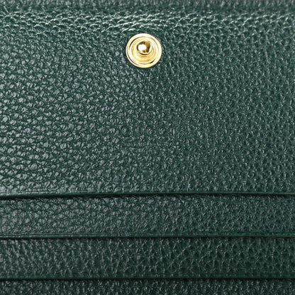 Gucci Grainy Calfskin Zumi Chain Card Case Wallet Vintage Green 7 of 8