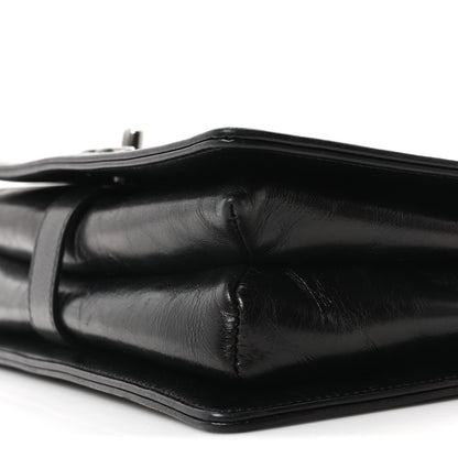 Chanel Glazed Calfskin Quilted Medium Korean Garden Flap Black 10 of 10