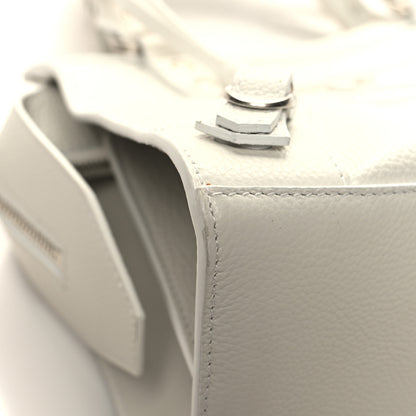 Balenciaga Grained Calfskin Neo Classic Silver Hardware S City White 8 of 12