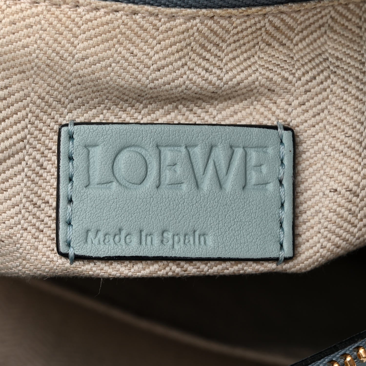 Loewe Calfskin Medium Puzzle Bag Aqua Light Blue Stone Blue 6 of 12