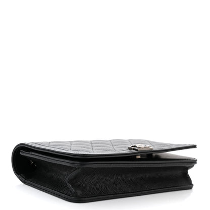 Chanel Caviar Quilted Boy Wallet On Chain WOC Black 4 of 11