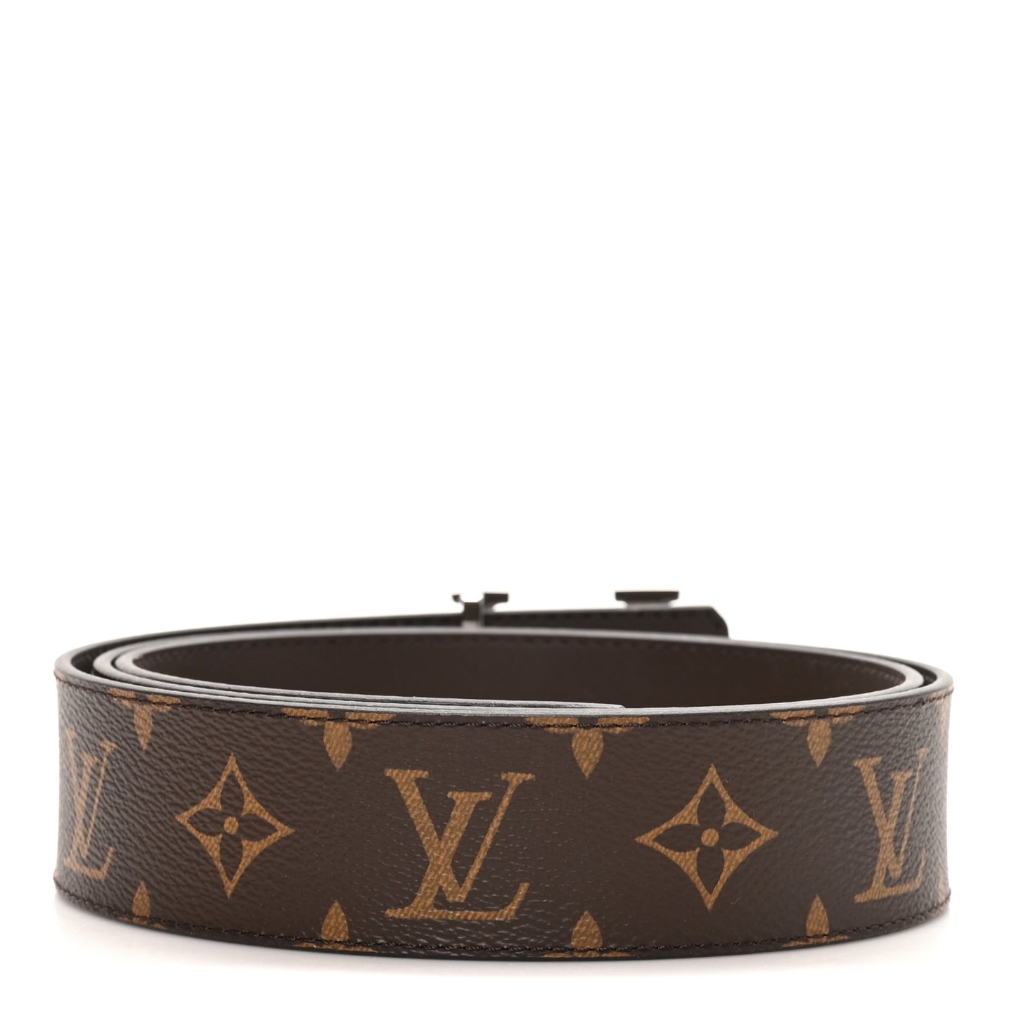 Monogram Calfskin 40mm LV Initiales Reversible Belt 100 40 Brown