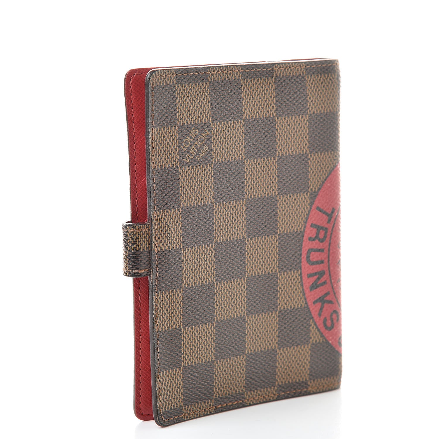 Louis Vuitton Damier Ebene Complice Trunks and Bags Small Ring Agenda Red 3 of 14