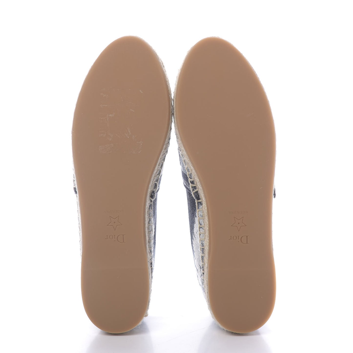 Canvas Tie and Dior Embroidered Granville 15mm Espadrilles 38.5 Denim