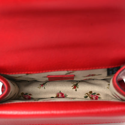 Gucci Textured Calfskin Web Mini Dionysus Shoulder Bag Hibiscus Red 5 of 9