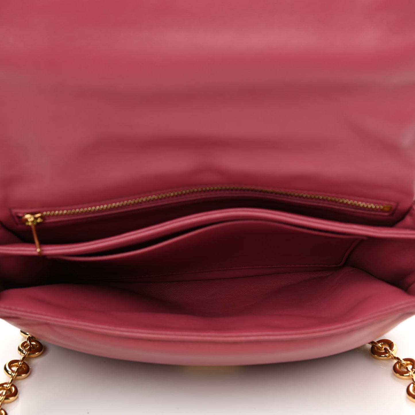 Lambskin Goya Puffer Bag Plumrose
