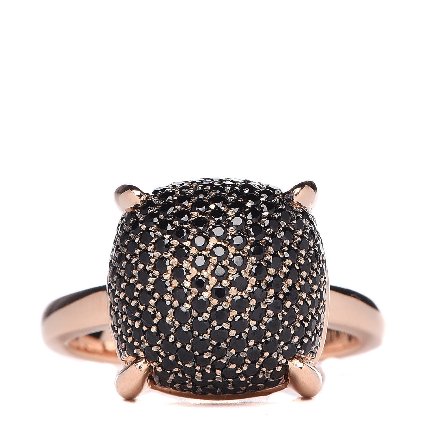 Tiffany 18K Rose Gold Black Spinel 12mm Paloma Picasso Sugar Stacks Ring 52 6 1 of 6
