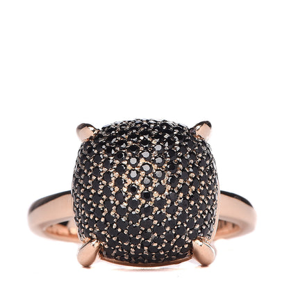 Tiffany 18K Rose Gold Black Spinel 12mm Paloma Picasso Sugar Stacks Ring 52 6 1 of 6