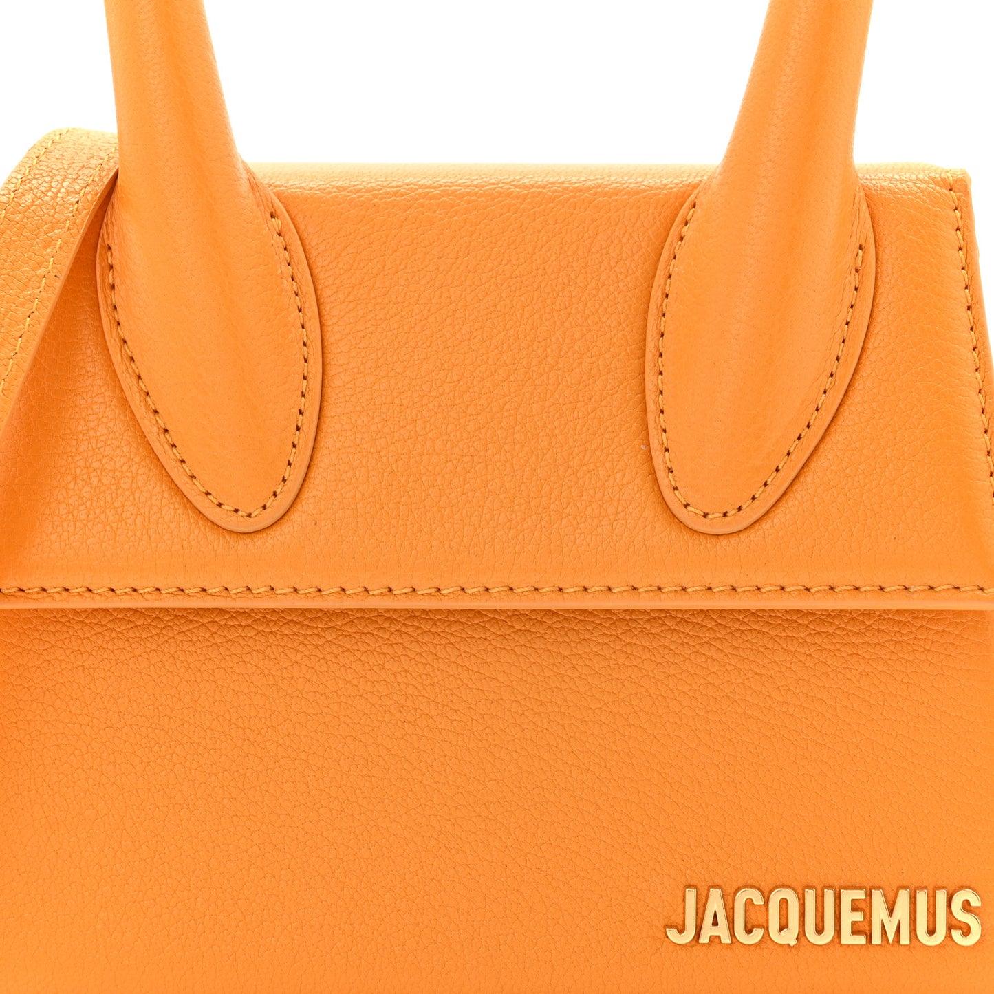 Grained Calfskin Le Chiquito Moyen Dark Orange