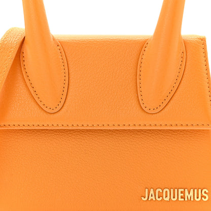 Jacquemus Grained Calfskin Le Chiquito Moyen Dark Orange 7 of 9