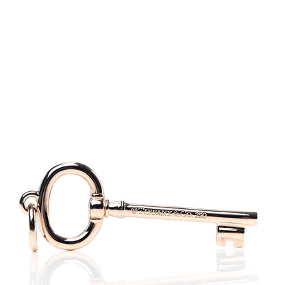 Tiffany 18K Rose Gold Small Oval Key Pendant 3 of 3