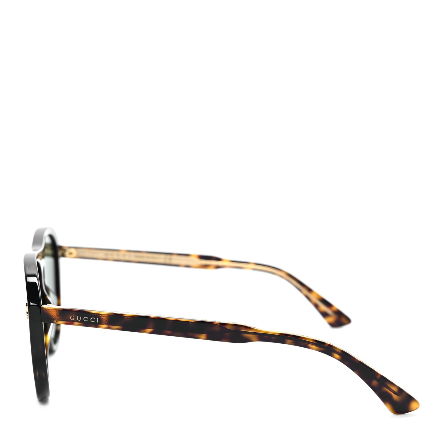 Acetate Aviator Sunglasses GG0128S Tortoise