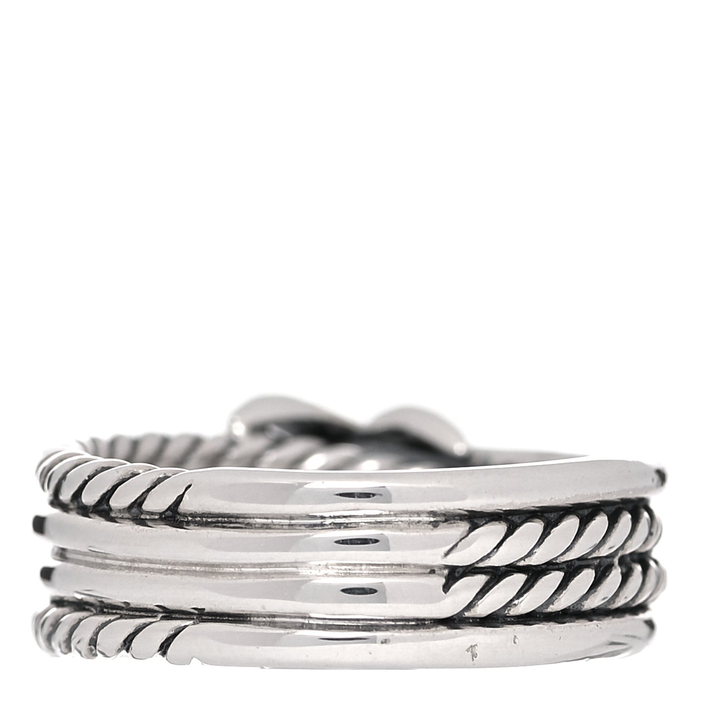 Sterling Silver Diamond X Crossover Ring 51 5.75