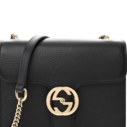 Gucci Dollar Calfskin Small Interlocking G Shoulder Bag Black 8 of 11