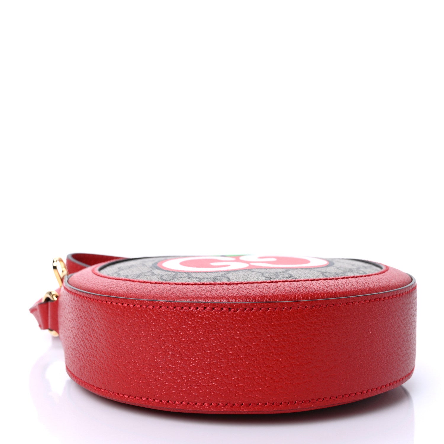 Gucci GG Supreme Monogram Apple Mini Ophidia Round Lobster Red 4 of 9