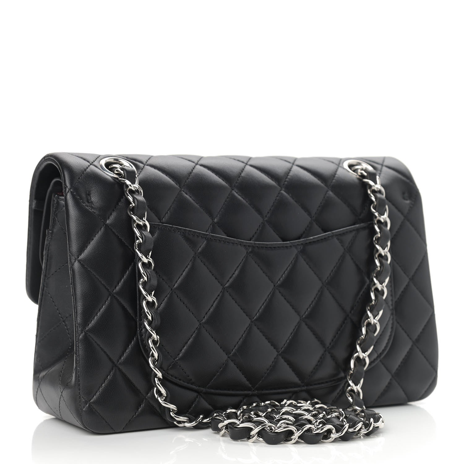 Chanel Lambskin Quilted Small Double Flap Black 3 of 9