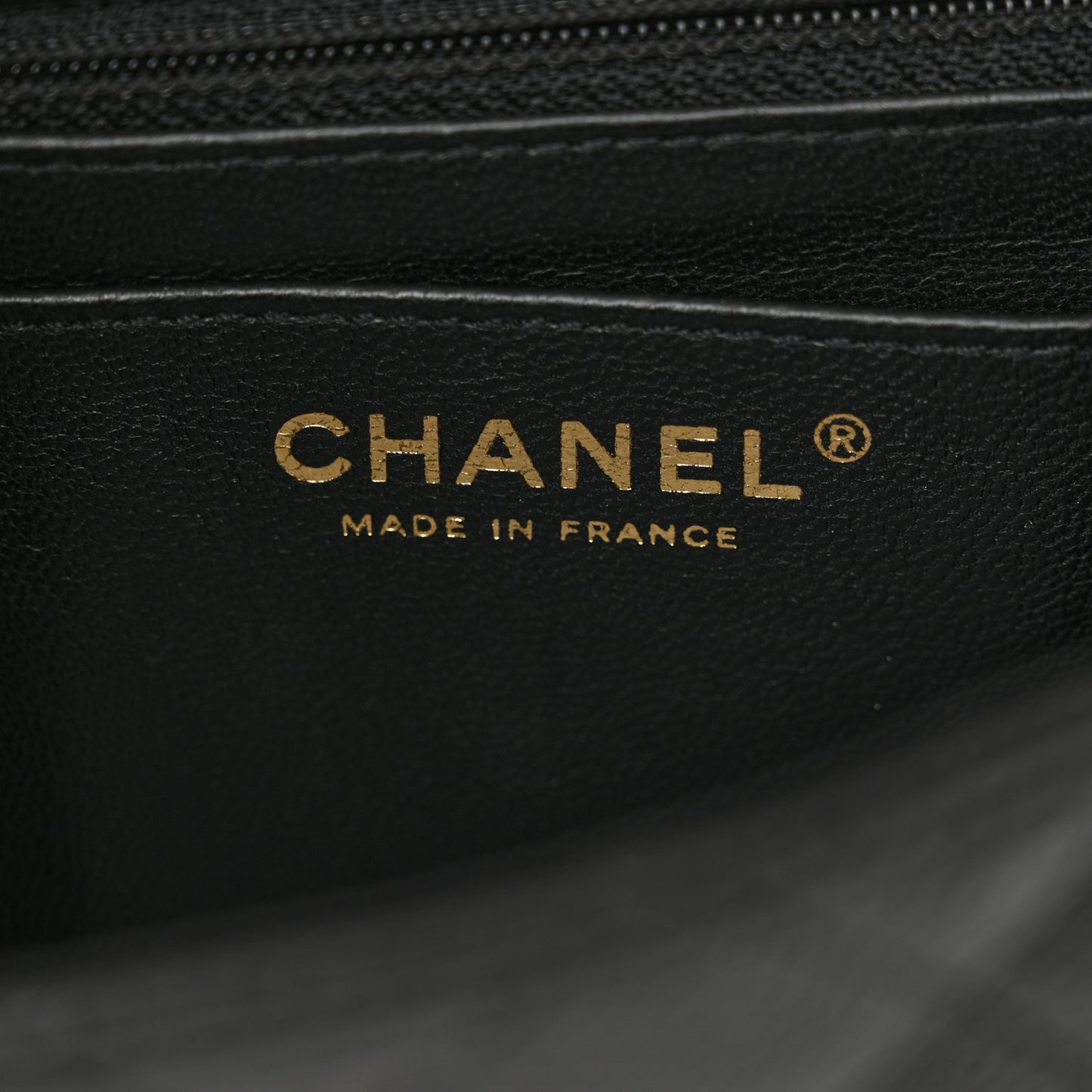 Caviar Quilted Mini Square Flap Black