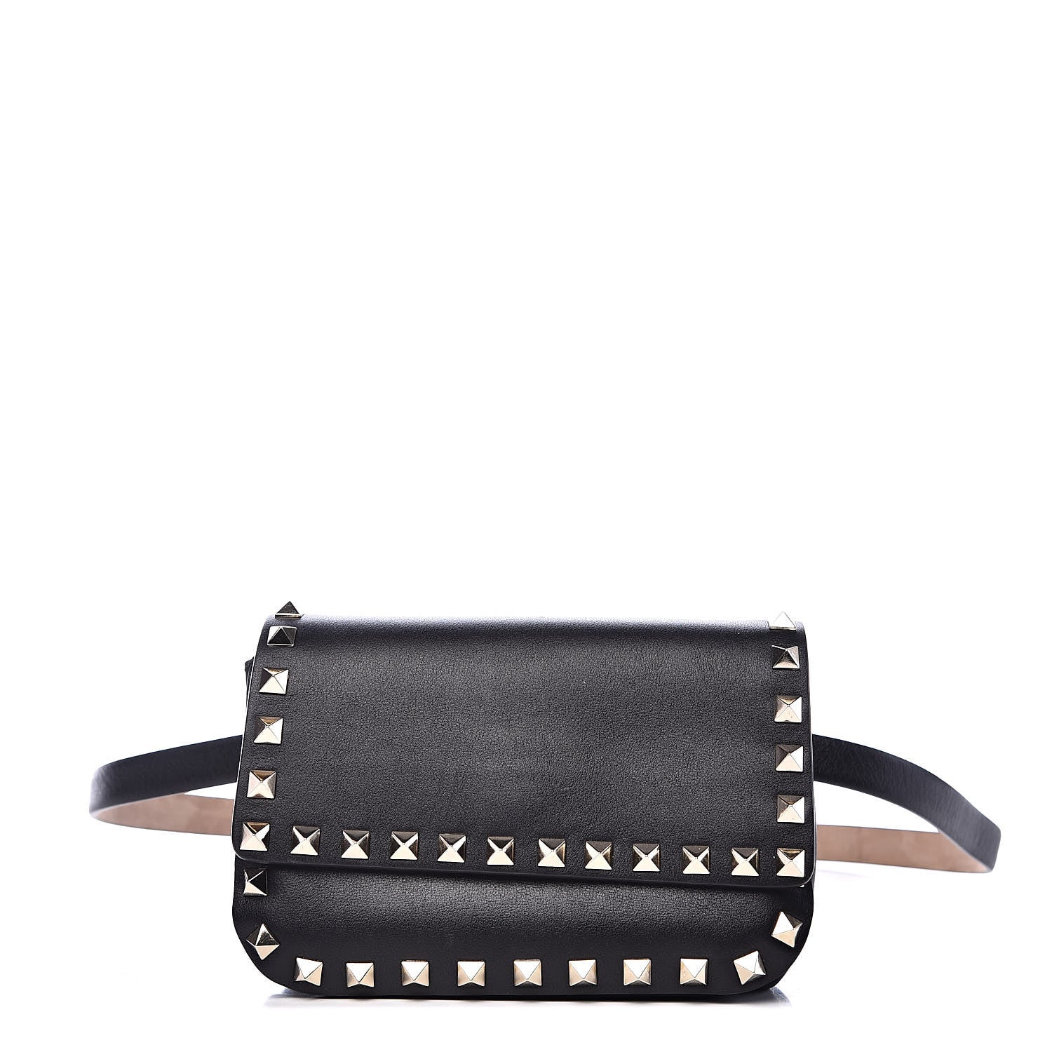 Valentino Garavani Calfskin Rockstud Belt Bag Black 1 of 12