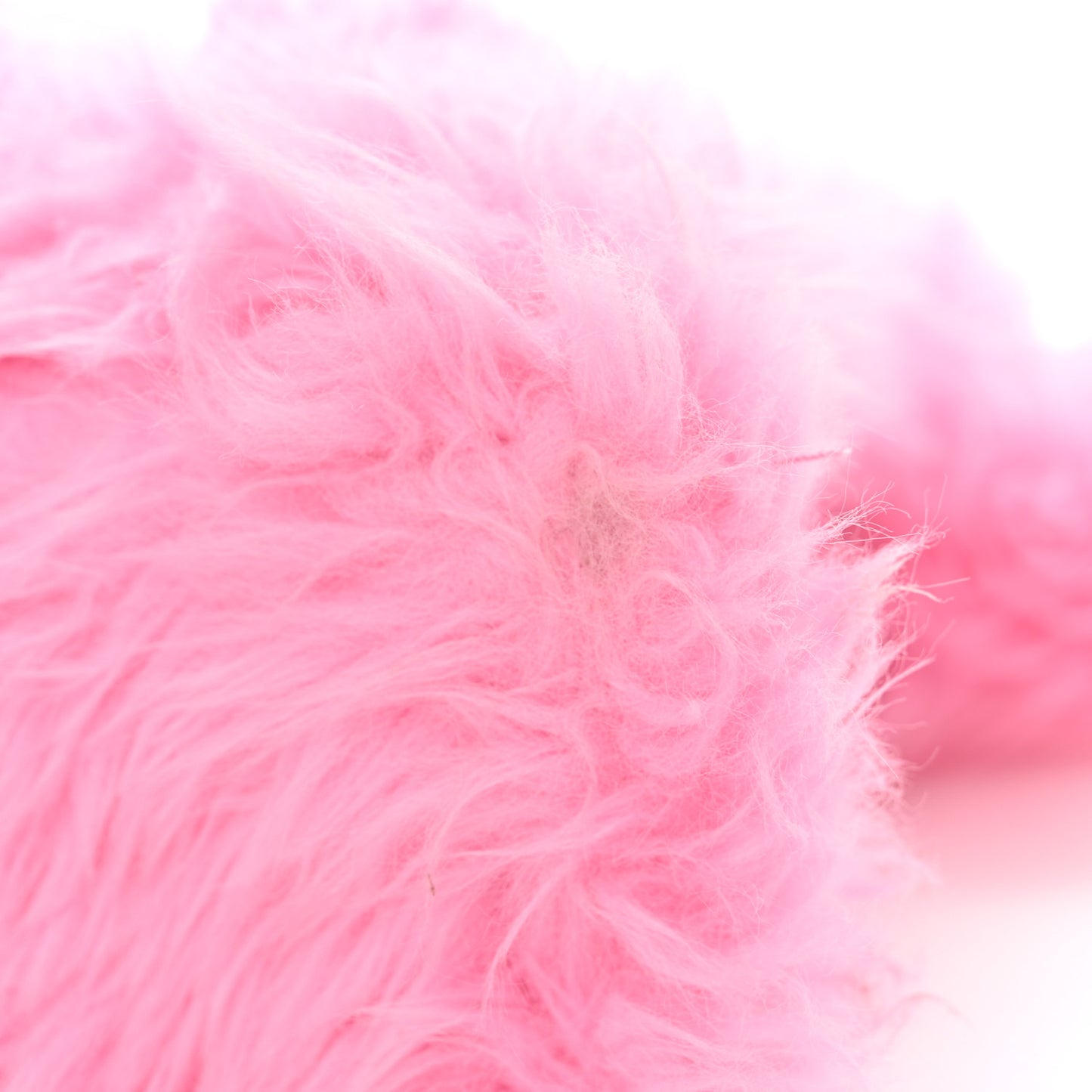 Faux Fur Medium Fluffy Hourglass Top Handle Bag Pink